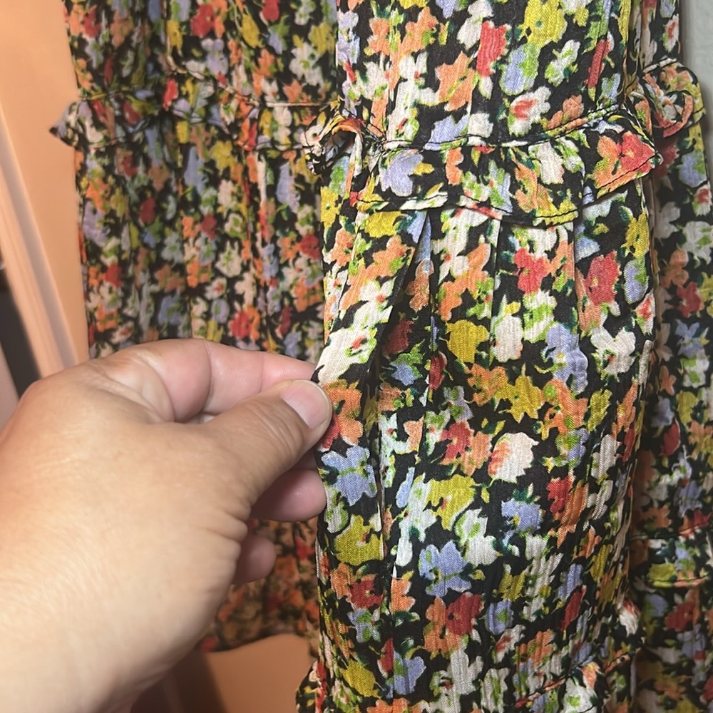 Nice!! Urban Outfitters Cap Sleeves Babydoll Floral Mini Dress Women’s, Size XS - Picture 14 of 14